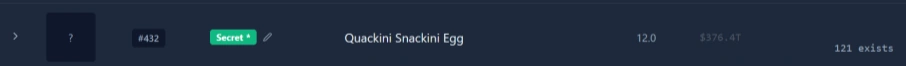 Quackini Snackini (Egg)