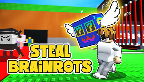 Steal a Brainrot Simulator browser game cover