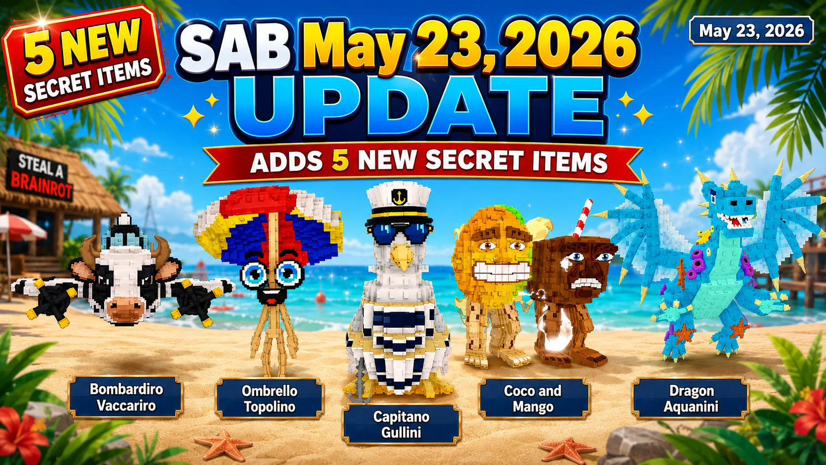 SAB May 23, 2026 Update Adds New Secret Items