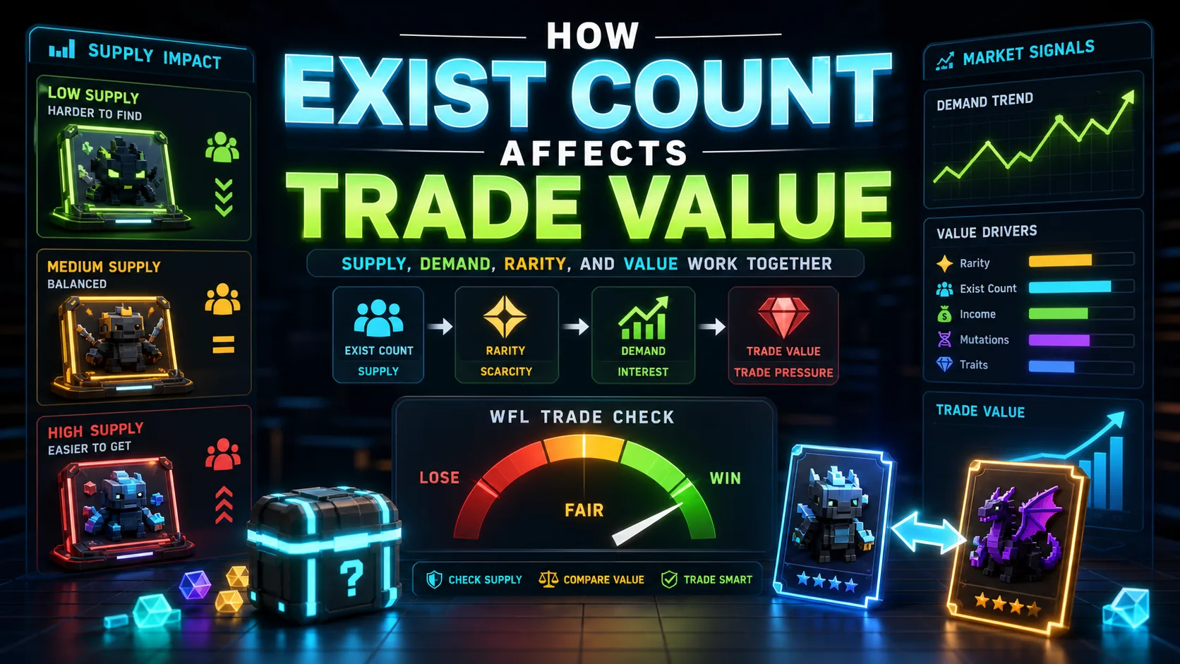How Exist Count Affects Trade Value in Steal a Brainrot